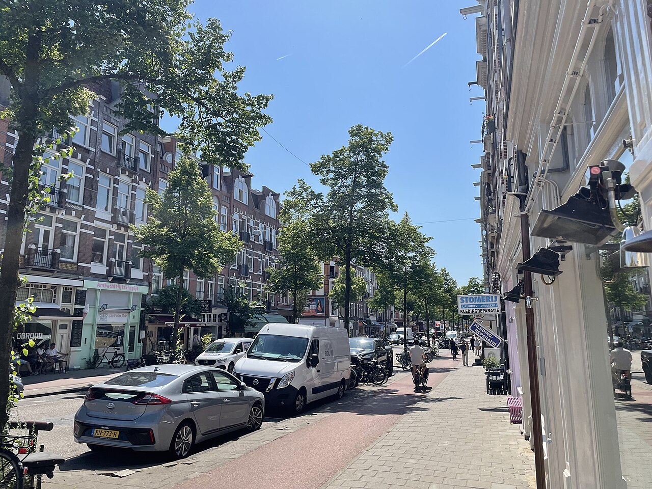 De Jan Pieter Heijestraat in Amsterdam, locatie van het vergunde appartementenhotel