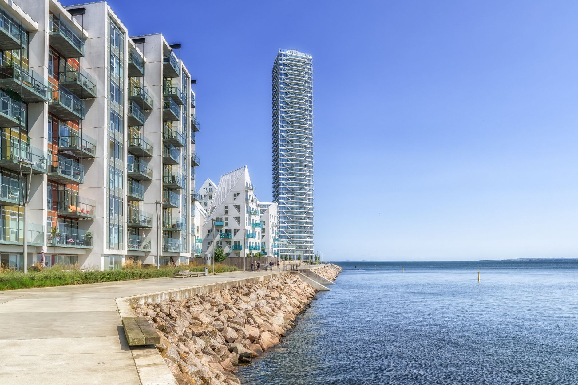 Moderne huurappartementen aan het water in Aarhus, Heimstaden Denemarken