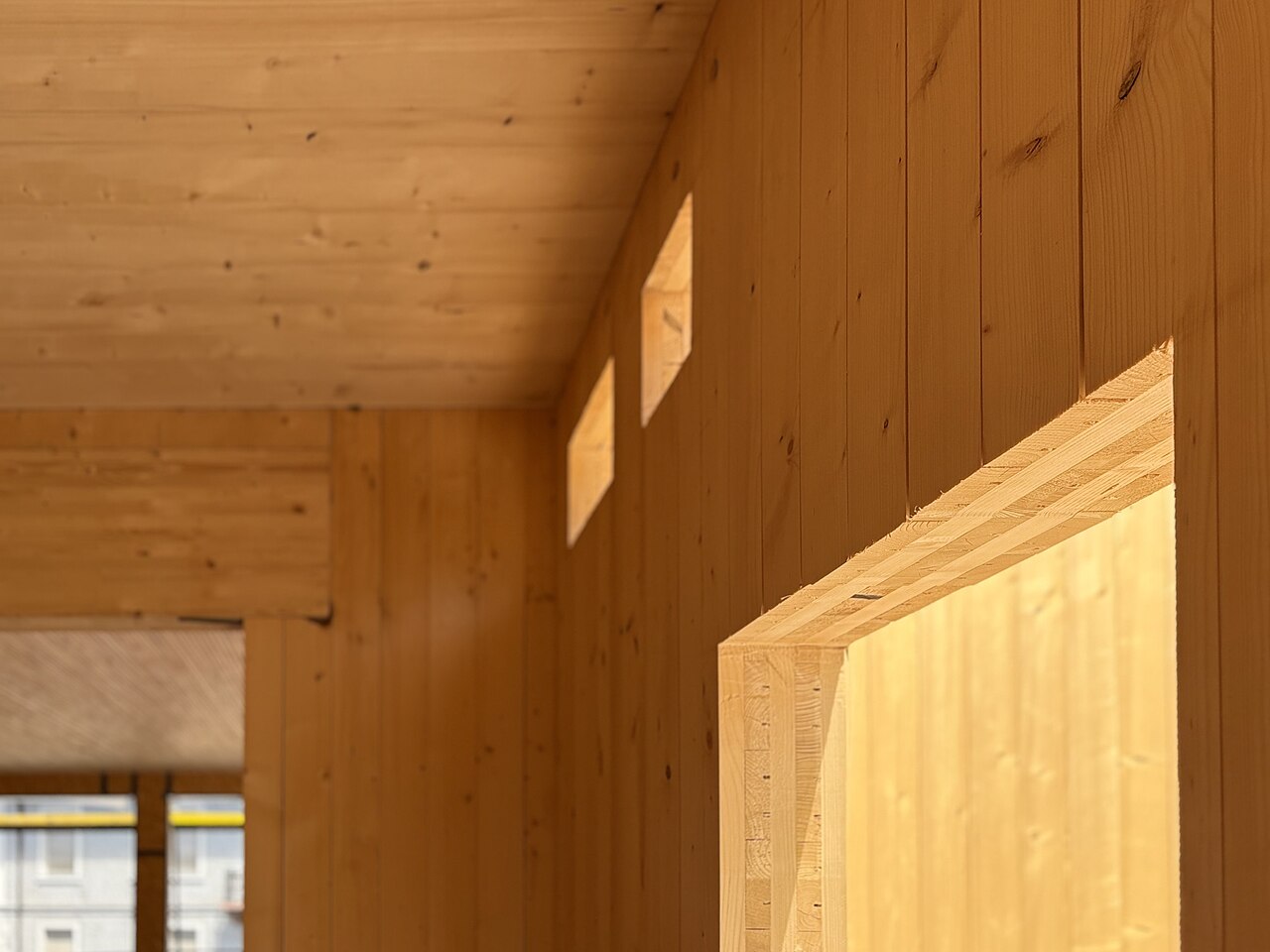 Biobased bouwmaterialen: constructie van kruislaaghout (CLT) in aanbouw