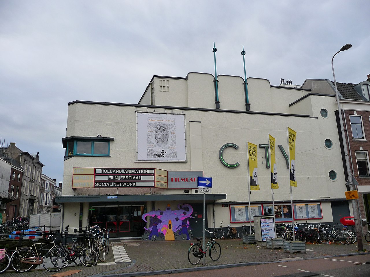 De voormalige City-bioscoop aan de Voorstraat 89 in Utrecht