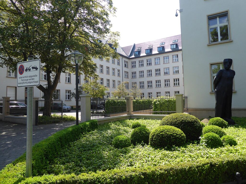 Gebouw van Deutsche Wohnen aan de Mecklenburgische Straße in Berlijn-Wilmersdorf, beeld bij onteigening Berlijn