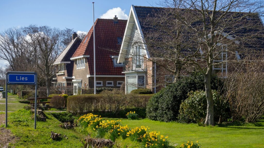 Vrijstaande koopwoningen in een Nederlands dorp, illustratief bij de NVM Open Huizen Dag